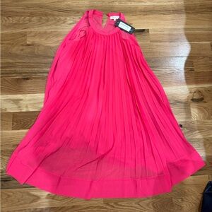 Vibrant Pink Halter Dress